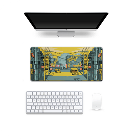 Urban Cityscape Desk Mat - Extended Mouse Pad