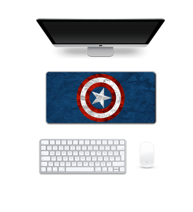 Captain America Shield Desk Mat - Marvel Heroes Edition