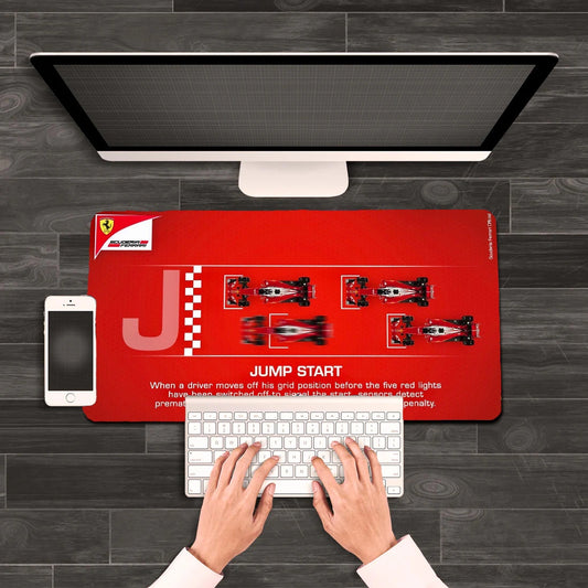 Ferrari Racing Jump Start Desk Mat